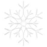 Fiocco di Neve di Natale Bianco caldo 56 x 49 x 0,7 cm PVC