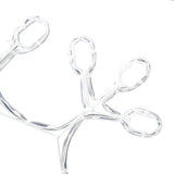 Fiocco di Neve di Natale Bianco caldo 45 x 38 cm PVC