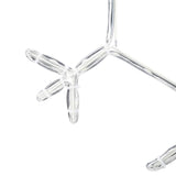 Fiocco di Neve di Natale Bianco caldo 45 x 38 cm PVC