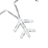 Fiocco di Neve di Natale Bianco caldo 45 x 38 cm PVC