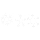 Fiocco di Neve di Natale Bianco caldo 45 x 38 cm PVC