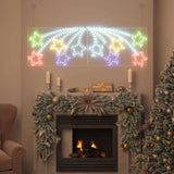 Stella di Natale con 432 LED Multicolore 180 x 57 cm PVC