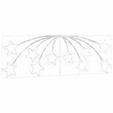 Stella di Natale con 432 LED Multicolore 180 x 57 cm PVC