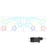 Stella di Natale con 432 LED Multicolore 180 x 57 cm PVC