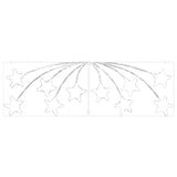 Stella di Natale con 432 LED Multicolore 180 x 57 cm PVC