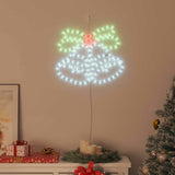 Campana di Natale con 144 LED Multicolore 56 x 46 cm PVC