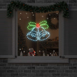 Campana di Natale con 144 LED Multicolore 56 x 46 cm PVC