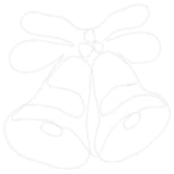 Campana di Natale con 144 LED Multicolore 56 x 46 cm PVC