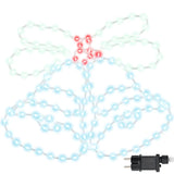 Campana di Natale con 144 LED Multicolore 56 x 46 cm PVC