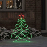 Luci a forma di albero di Natale Multicolore 80 x 56 cm PVC