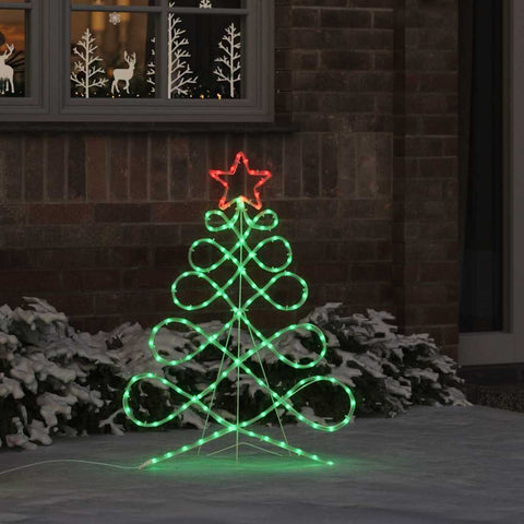 Luci a forma di albero di Natale Multicolore 80 x 56 cm PVC