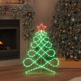Luci a forma di albero di Natale Multicolore 80 x 56 cm PVC