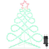 Luci a forma di albero di Natale Multicolore 80 x 56 cm PVC