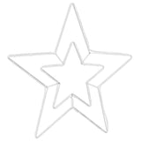 Stella di Natale Bianco Freddo 51,5 x 50 x 0,65 cm Ferro