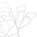 Luce Babbo Natale Multicolore 58.5 x 60 x 1.3 cm Ferro