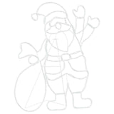 Luce Babbo Natale Multicolore 58.5 x 60 x 1.3 cm Ferro