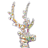 Slitta trainata da renna Bianco caldo 30 x 12 x 54.5 cm PET