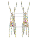 Slitta trainata da renna Bianco caldo 30 x 12 x 54.5 cm PET