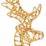 Slitta trainata da renna Bianco caldo 30 x 12 x 55 cm PET