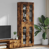 Credenza FLORIN Rovere fumé 60 x 35 x 182 cm Legno truciolato