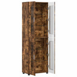 Credenza FLORIN Rovere fumé 60 x 35 x 182 cm Legno truciolato