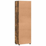 Credenza FLORIN Rovere fumé 60 x 35 x 182 cm Legno truciolato