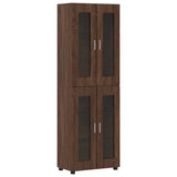 Credenza con lo scaffale FLORIN Rovere Marrone 60 x 35 x 182 cm
