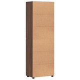 Credenza con lo scaffale FLORIN Rovere Marrone 60 x 35 x 182 cm
