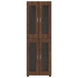 Credenza con lo scaffale FLORIN Rovere Marrone 60 x 35 x 182 cm