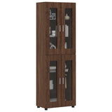 Credenza con lo scaffale FLORIN Rovere Marrone 60 x 35 x 182 cm