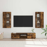 Set mobile TV FLORIN 3 pcs Rovere fumé Legno truciolato
