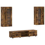 Set mobile TV FLORIN 3 pcs Rovere fumé Legno truciolato
