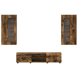 Set mobile TV FLORIN 3 pcs Rovere fumé Legno truciolato