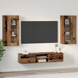 Set mobile TV FLORIN 3 pcs Legno vecchio Legno truciolato