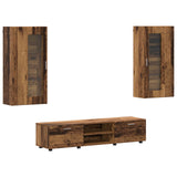 Set mobile TV FLORIN 3 pcs Legno vecchio Legno truciolato
