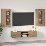 Set mobile TV FLORIN 3 pcs Rovere artigianale Legno truciolato