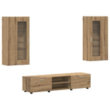 Set mobile TV FLORIN 3 pcs Rovere artigianale Legno truciolato