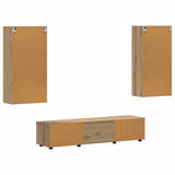 Set mobile TV FLORIN 3 pcs Rovere artigianale Legno truciolato