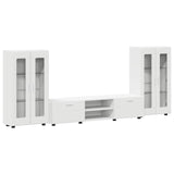 Set mobile TV con porta FLORIN 3 pcs Bianco Legno truciolato