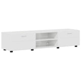 Set mobile TV FLORIN 3 pcs Bianco Lucido Legno truciolato