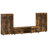 Set mobile TV FLORIN 3 pcs Rovere fumé Legno truciolato