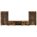 Set mobile TV FLORIN 3 pcs Rovere fumé Legno truciolato