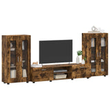 Set mobile TV FLORIN 3 pcs Rovere fumé Legno truciolato