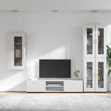 Set mobile TV con porta FLORIN 3 pcs Bianco Legno truciolato