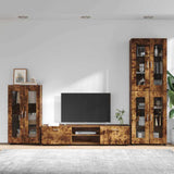 Set mobile TV FLORIN 3 pcs Rovere fumé Legno truciolato