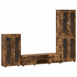 Set mobile TV FLORIN 3 pcs Rovere fumé Legno truciolato
