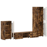Set mobile TV FLORIN 3 pcs Rovere fumé Legno truciolato