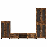 Set mobile TV FLORIN 3 pcs Rovere fumé Legno truciolato