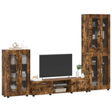 Set mobile TV FLORIN 3 pcs Rovere fumé Legno truciolato