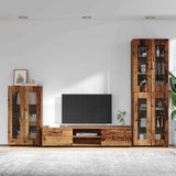 Set mobile TV con cassetto Legno vecchio Legno truciolato